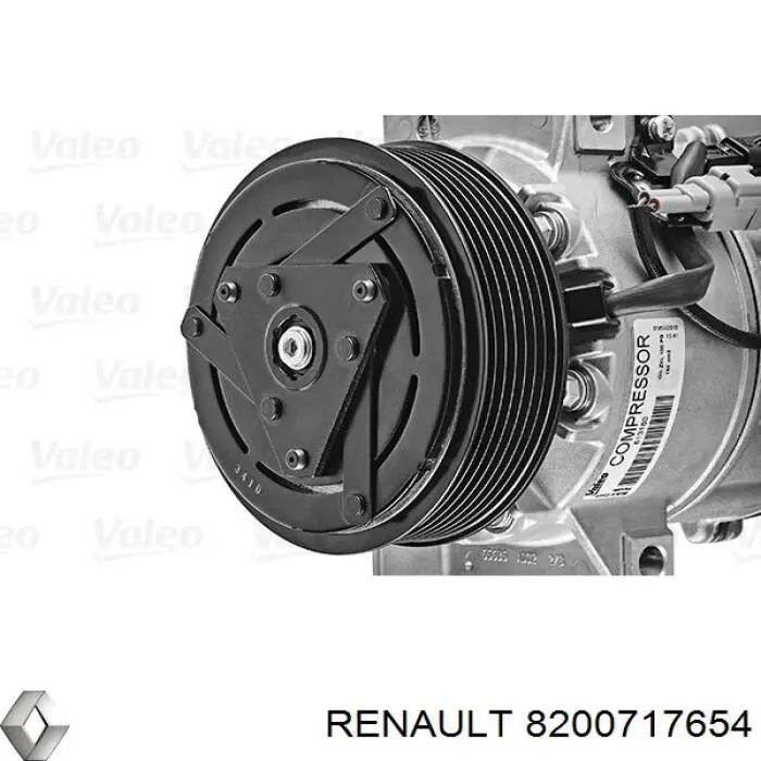 Компрессор кондиционера 8200717654 Renault (RVI)