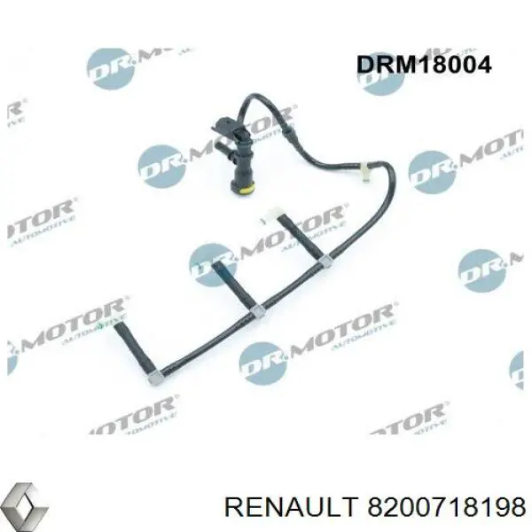 Tubo De Combustible Atras De Las Boquillas 8200718198 Renault (RVI)