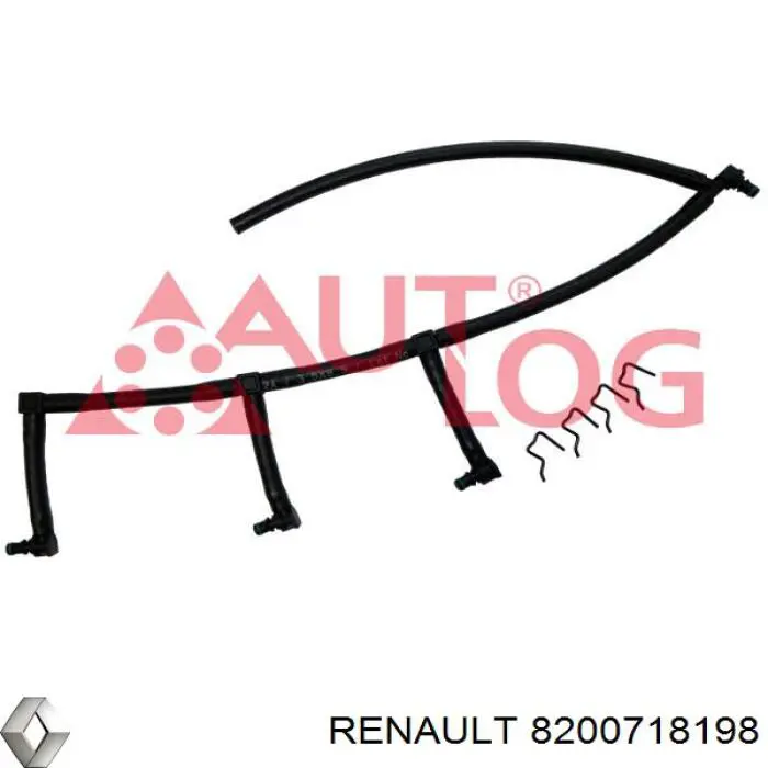 Tubo de combustível, inverso desde os injetores Renault (RVI) 8200718198 preço, a partir de 56,14 USD