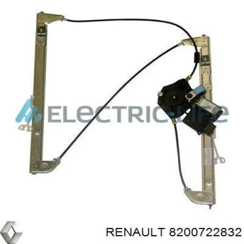 8200722832 Renault (RVI) Mecanismo de acionamento de vidro da porta dianteira esquerda