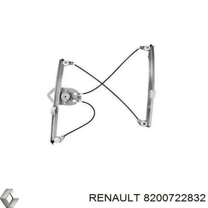 Mecanismo levanta, puerta delantera izquierda 8200722832 Renault (RVI)