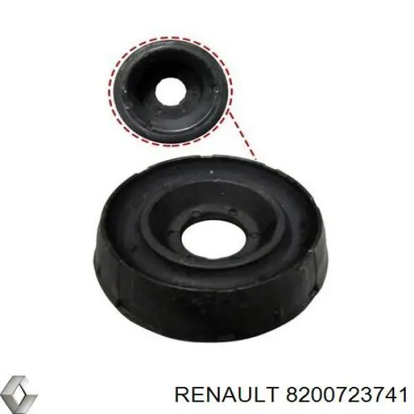 Опора стойки амортизатора переднего Renault (RVI) 8200723741 цена, от 8.50 USD