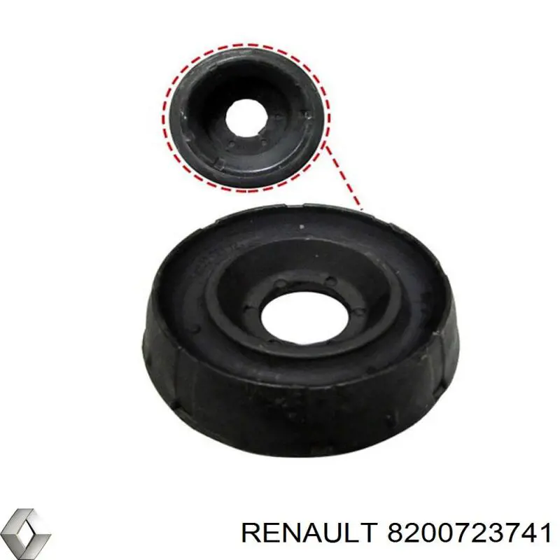 Опора амортизатора переднего 8200723741 Renault (RVI)