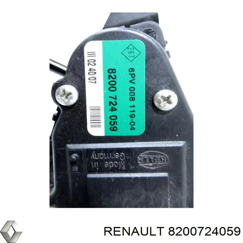 Купить 8200724059 Renault (RVI) Педаль газа