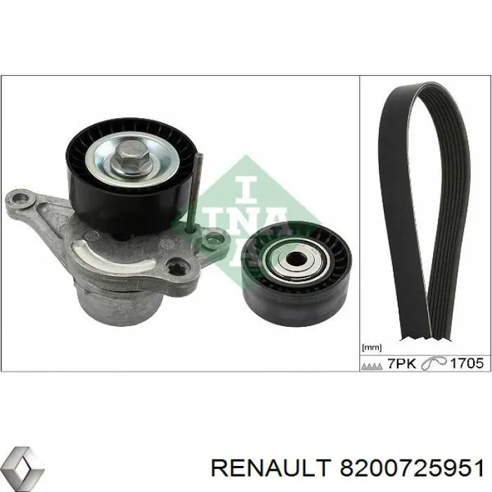 8200725951 Renault (RVI) паразитный ролик