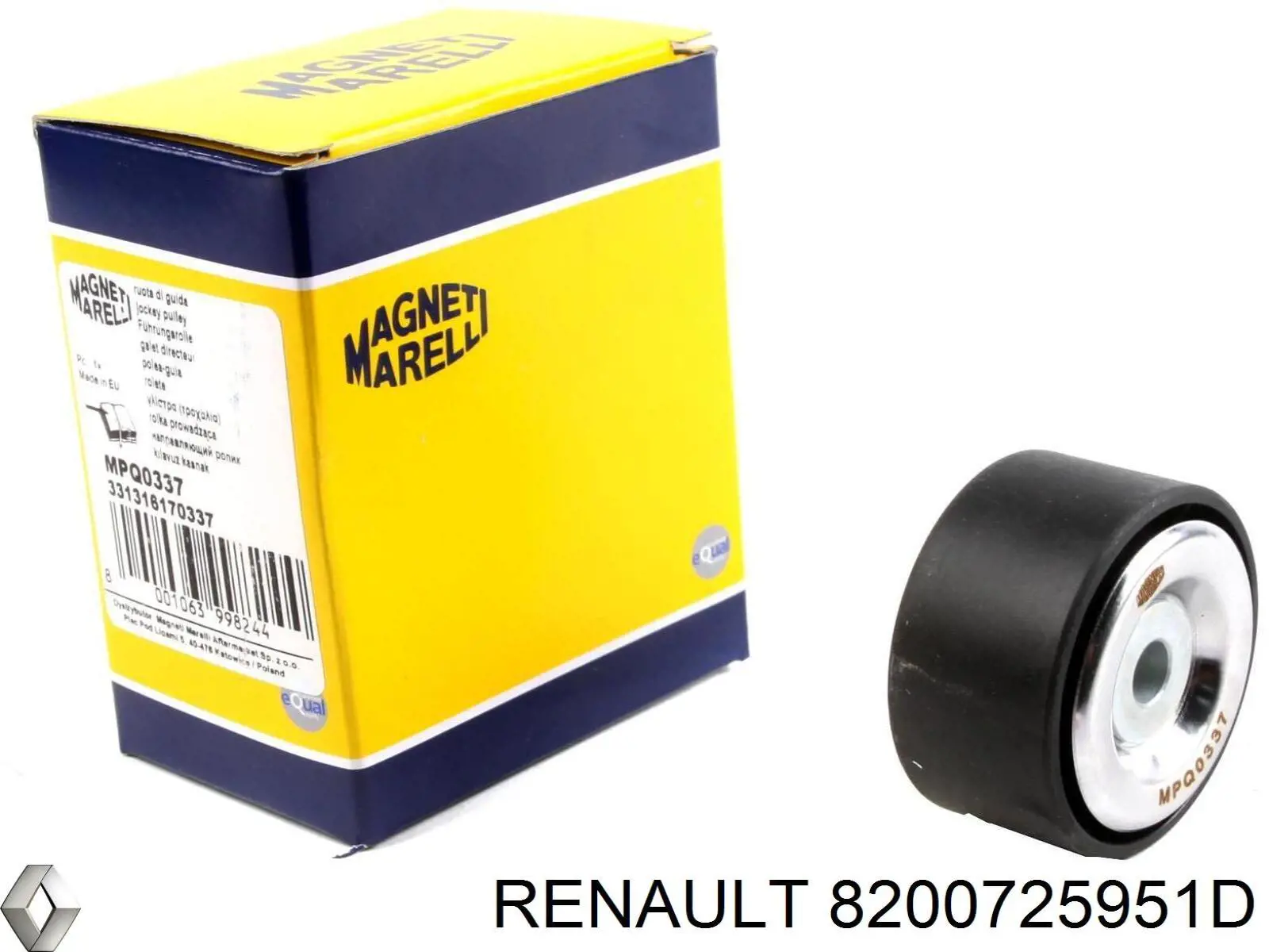 Купить 8200725951D Renault (RVI) Паразитный ролик