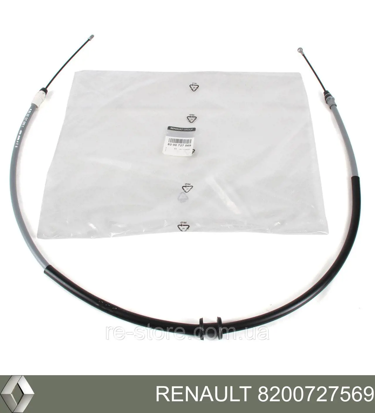 Задний трос ручника Renault (RVI) 8200727569 цена, от 24.82 USD