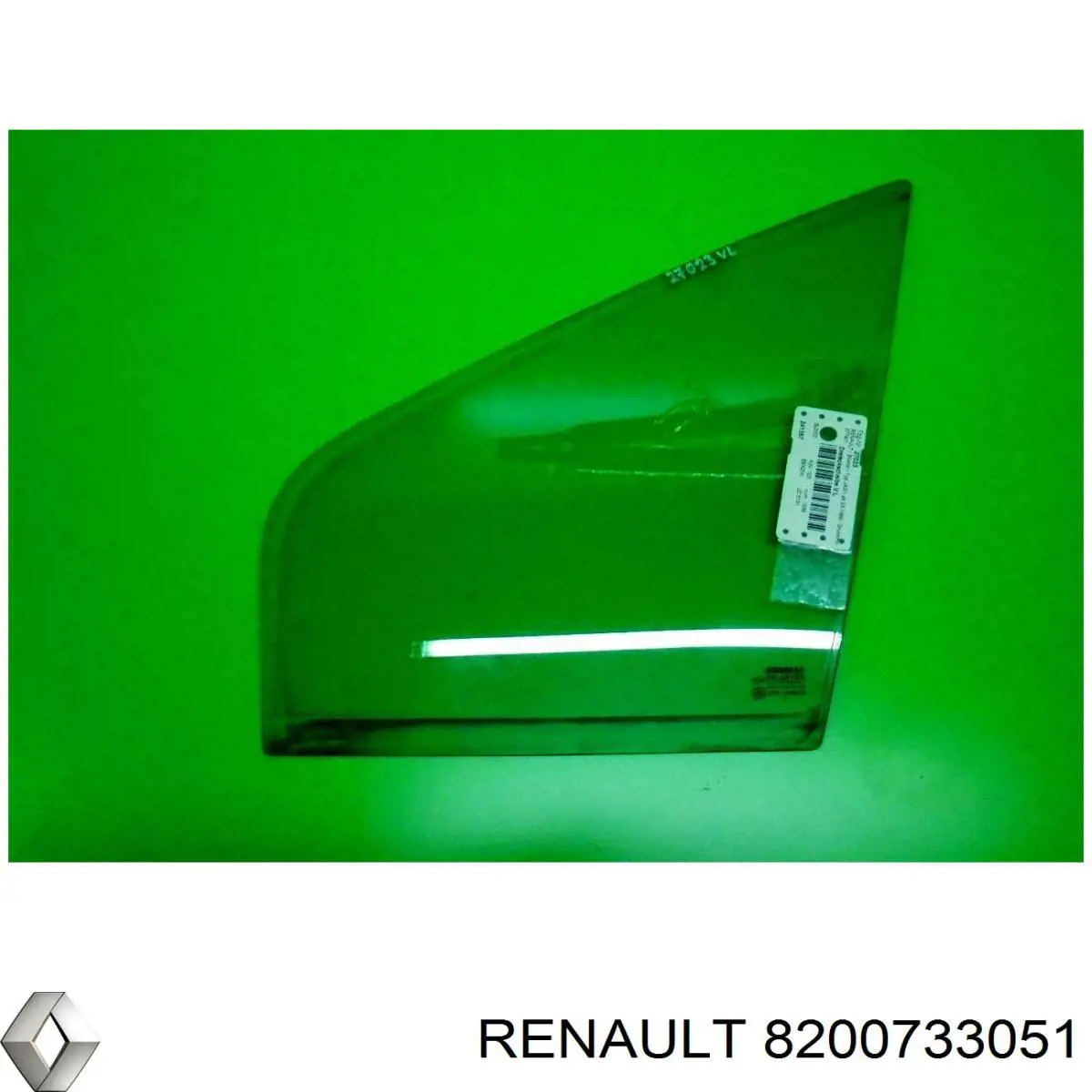 Стекло-форточка двери задней правой 8200733051 Renault (RVI)
