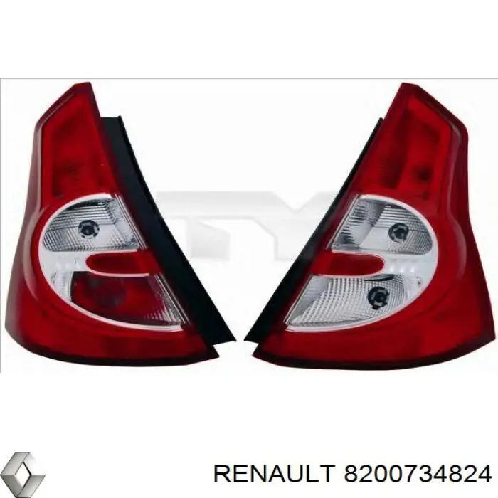 Фонарь задний правый Renault (RVI) 8200734824 цена, от 44.39 USD