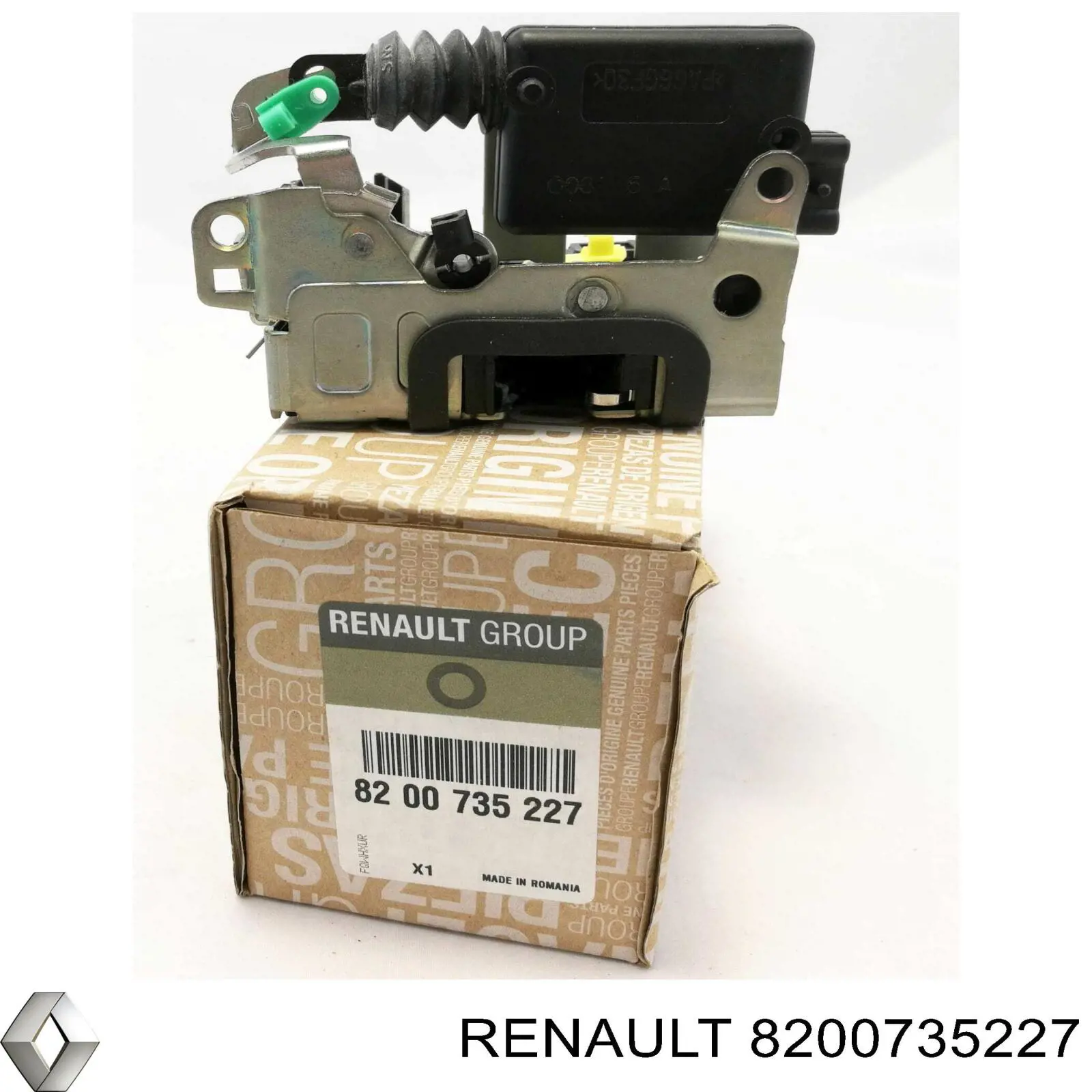Замок водительской двери 8200735227 Renault (RVI)