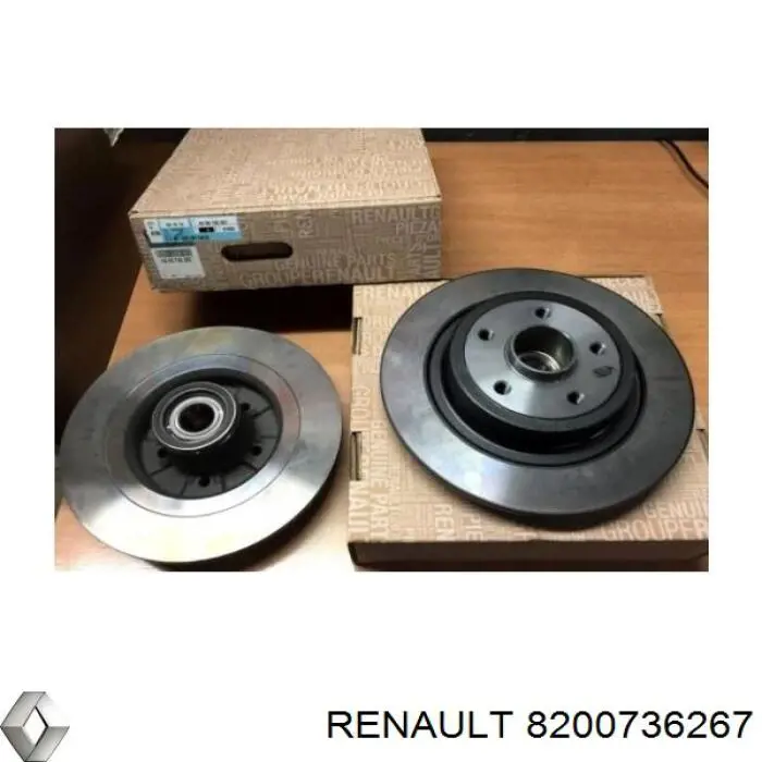 8200736267 Renault (RVI) диск тормозной задний