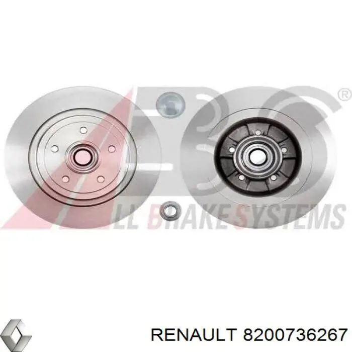 Купить 8200736267 Renault (RVI) Диск тормозной задний