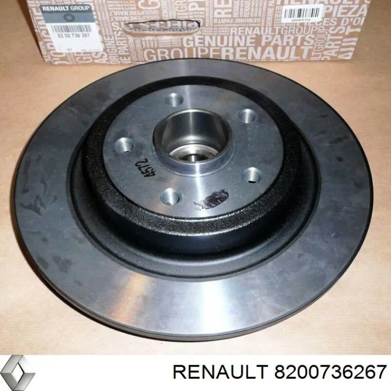 Задний тормозной диск Renault (RVI) 8200736267 цена, от 103.43 USD