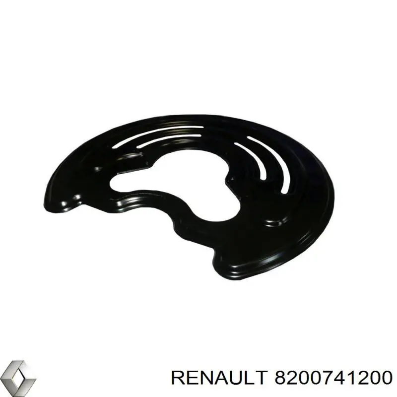 8200741200 Renault (RVI) proteção esquerda do freio de disco traseiro