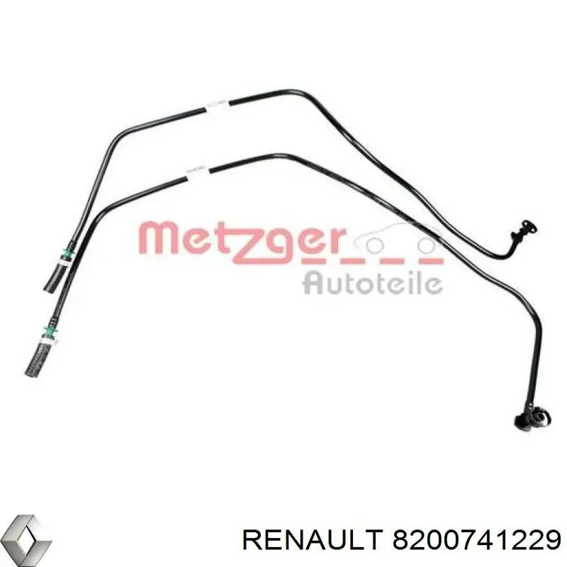 Трубка топливная, от фильтра к топливной рейке 8200741229 Renault (RVI)