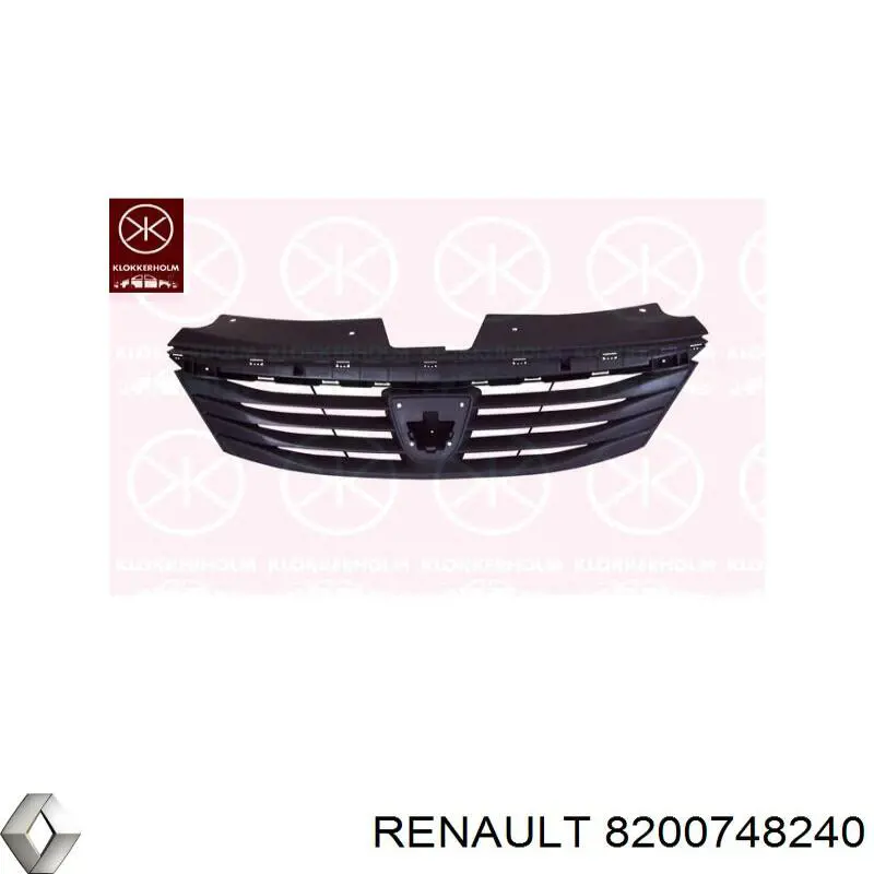 Решетка радиатора 8200748240 Renault (RVI)