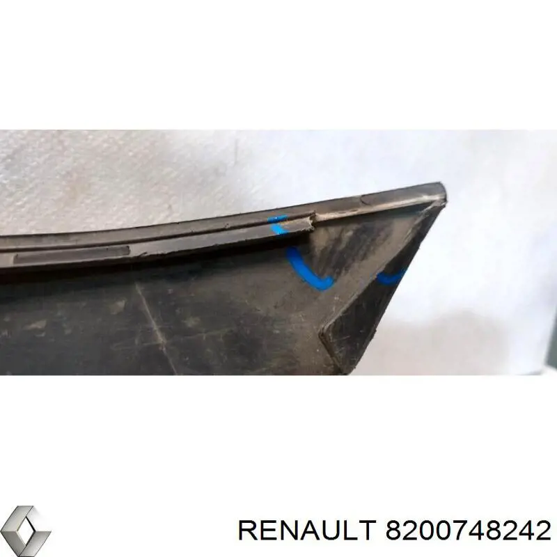 8200748242 Renault (RVI) moldura da capota