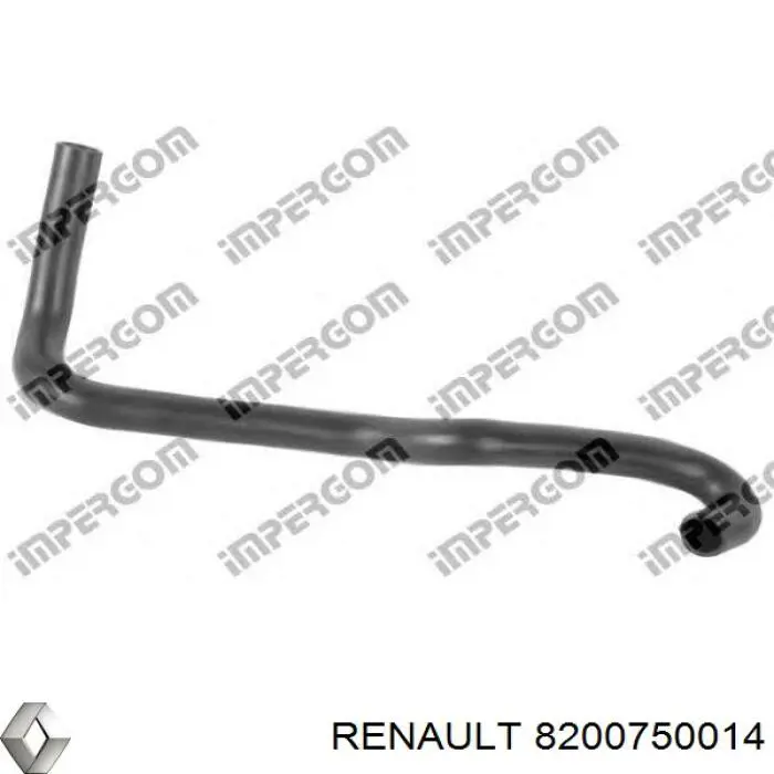 Патрубок радиатора 8200750014 Renault (RVI)