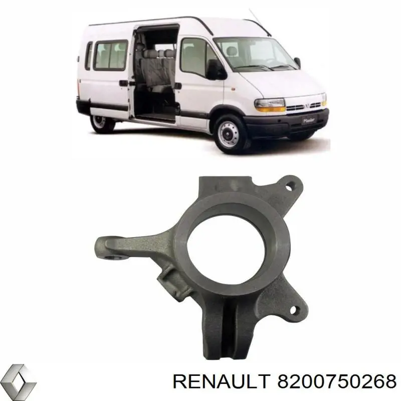 Цапфа (поворотный кулак) передний левый Renault (RVI) 8200750268 цена, от 56.93 USD