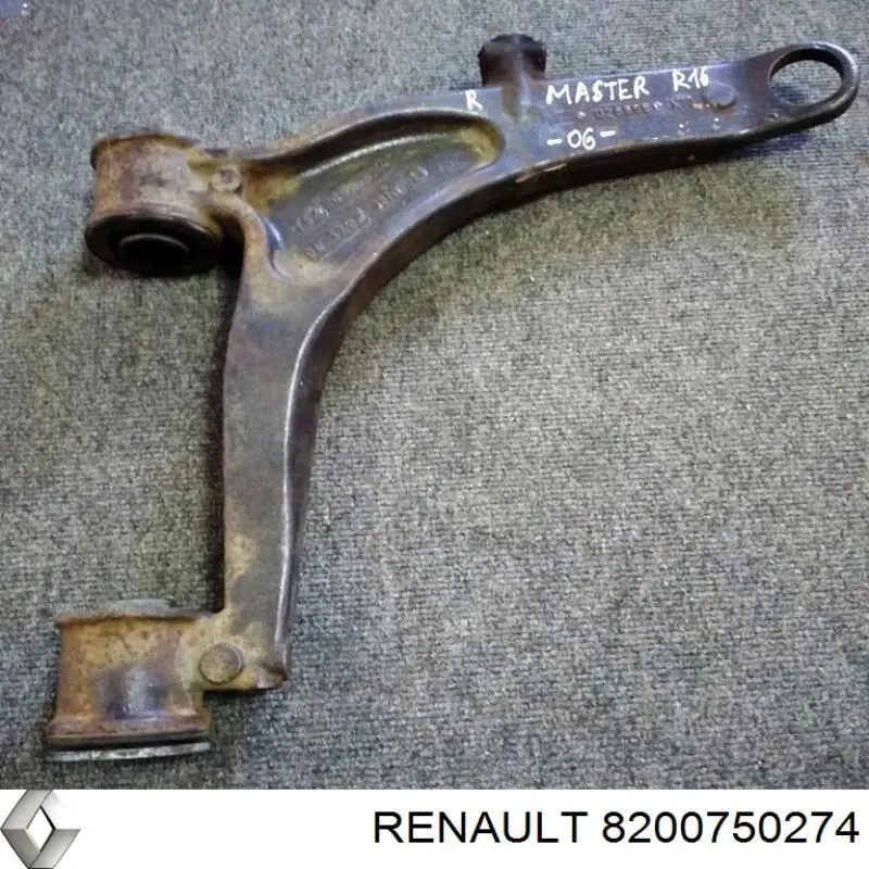 Правый рычаг передней нижней подвески Renault (RVI) 8200750274 цена, от 108.70 USD