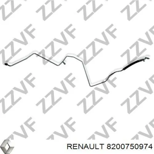 Manguera De Aire Acondicionado, Desde Deshumificador Hasta Evaporador 8200750974 Renault (RVI)