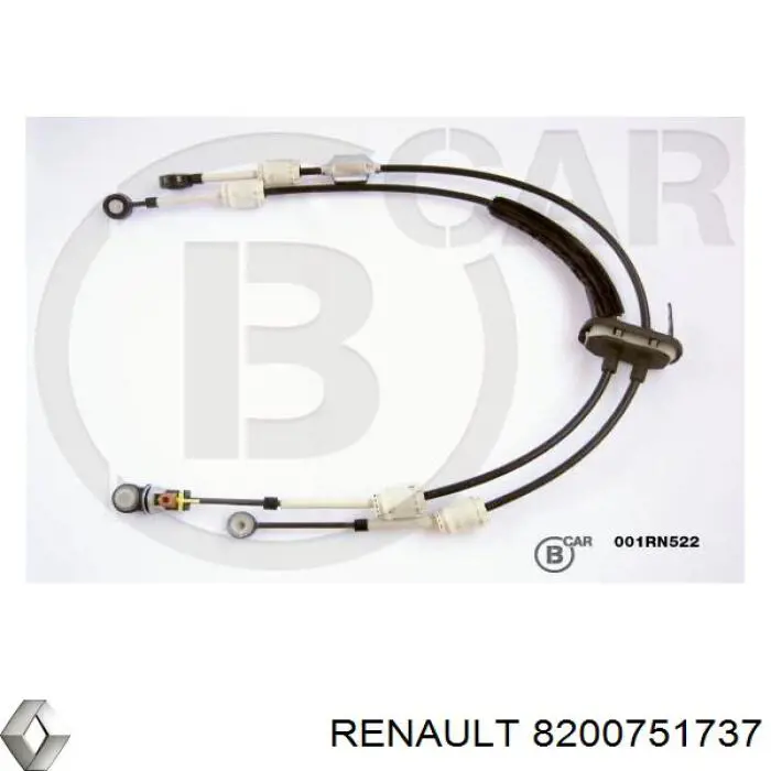 Трос переключения передач сдвоенный 8200751737 Renault (RVI)