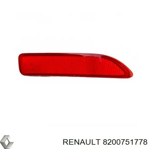 8200751778 Renault (RVI) retrorrefletor (refletor do pára-choque traseiro direito)