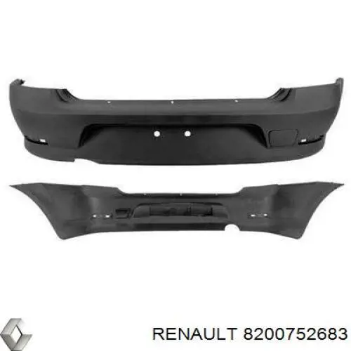 Бампер задний Renault (RVI) 8200752683