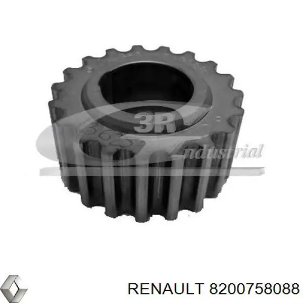 Engrenagem de cadeia da roda dentada de acionamento de cambota de motor 8200758088 Renault (RVI)