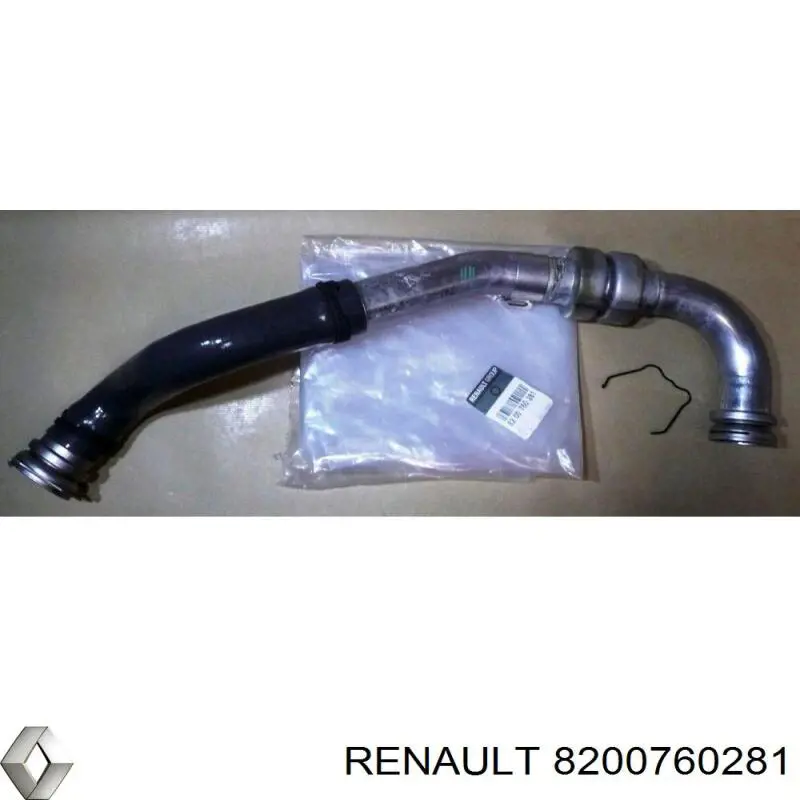 Патрубок воздушный, выход из турбины/компрессора (наддув) Renault (RVI) 8200760281