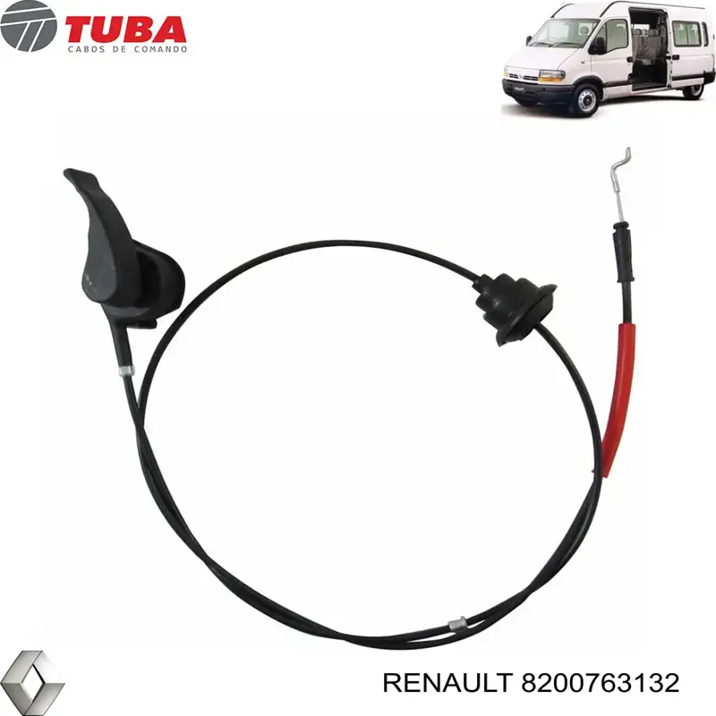 Трос капота 8200763132 Renault (RVI)