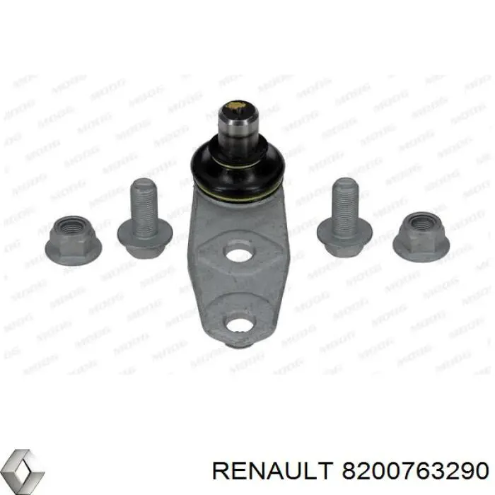 8200763290 Renault (RVI) braço oscilante inferior direito de suspensão dianteira