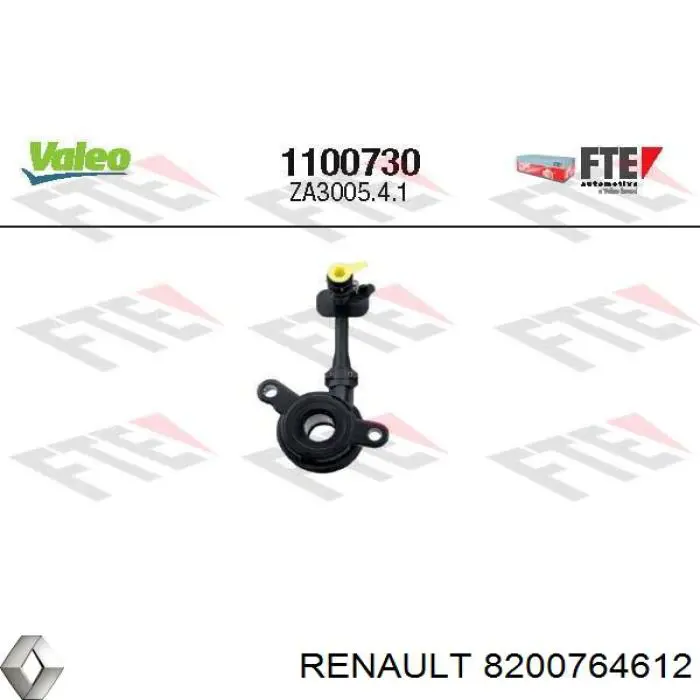 Цилиндр сцепления с выжимным подшипником Renault (RVI) 8200764612