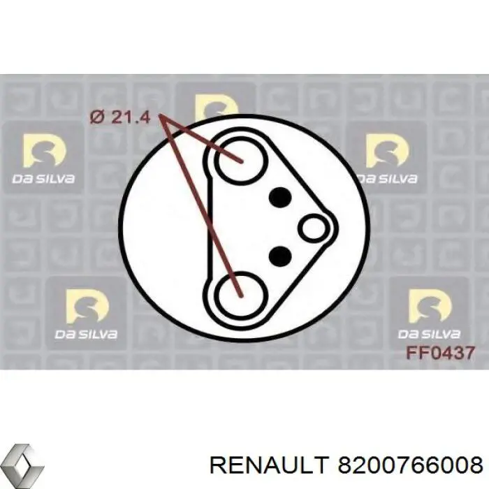 Осушитель кондиционера 8200766008 Renault (RVI)