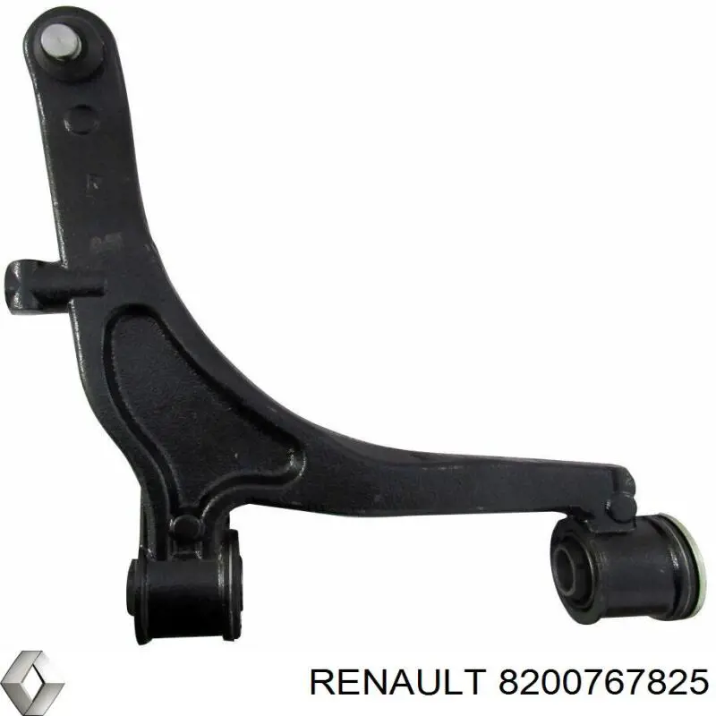 8200767825 Renault (RVI) braço oscilante inferior direito de suspensão dianteira