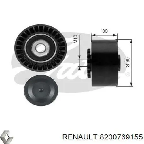 Купить 8200769155 Renault (RVI) Натяжной ролик