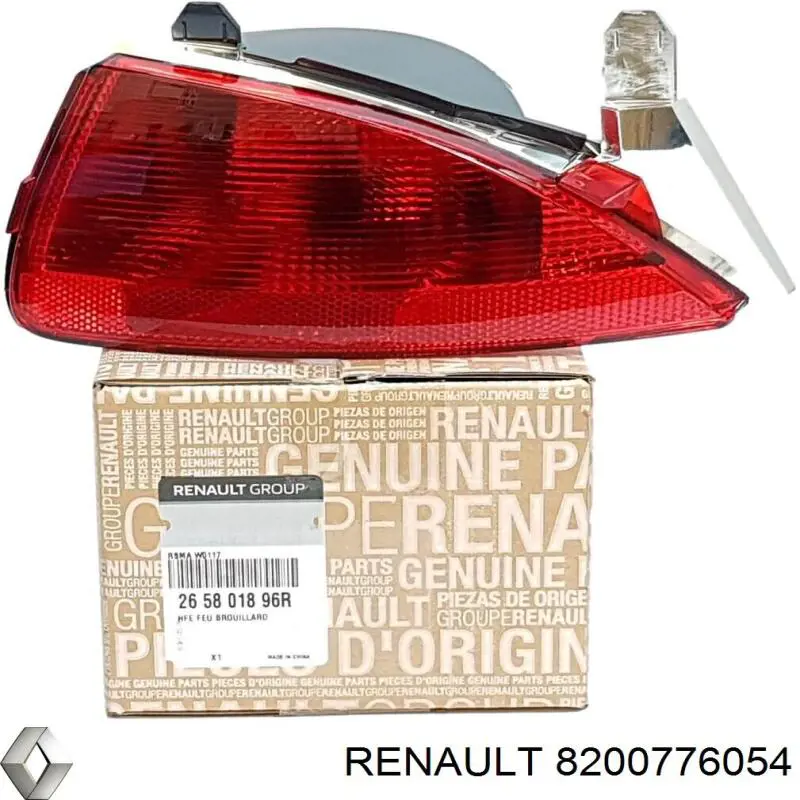 Фонарь противотуманный задний, правый Renault (RVI) 8200776121