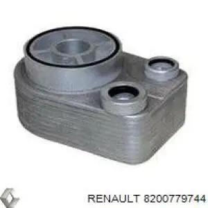 8200779744 Renault (RVI) radiador de óleo (frigorífico, debaixo de filtro)