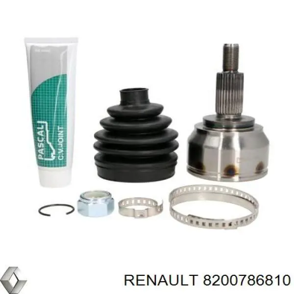 Полуось (привод) передняя правая 8200786810 Renault (RVI)