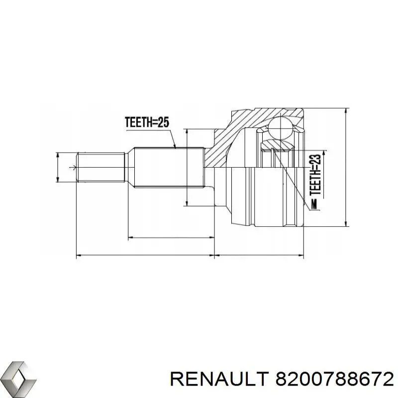 Привод передний левый Renault (RVI) 8200788672 цена, от 56.37 USD