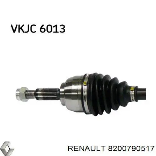 Правая полуось 8200790517 Renault (RVI)