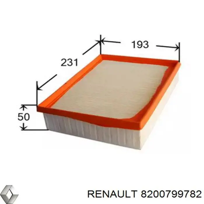 8200799782 Renault (RVI) воздушный фильтр