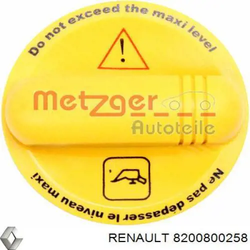 Крышка заливной горловины масла Renault (RVI) 8200800258