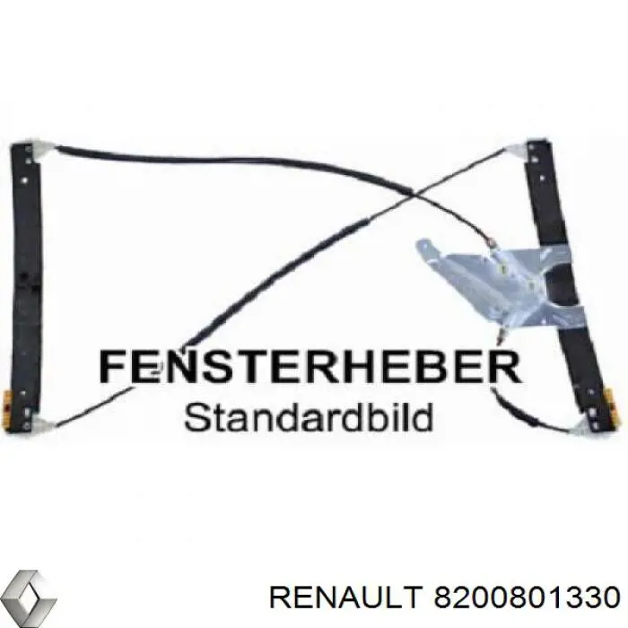 Купить 8200801330 Renault (RVI) Механизм стеклоподъемника двери задней левой