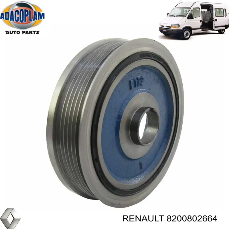 Шкив коленвала 8200802664 Renault (RVI)