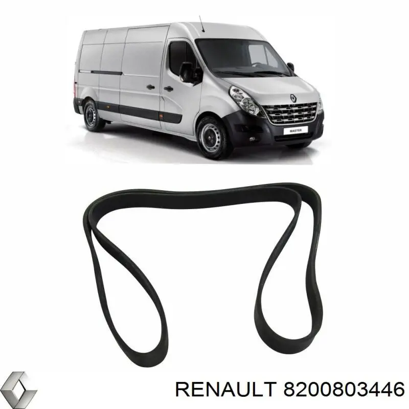 8200803446 Renault (RVI) correia dos conjuntos de transmissão
