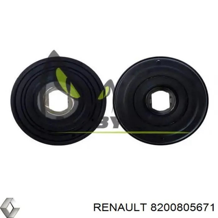 Демпфер коленвала Renault (RVI) 8200805671