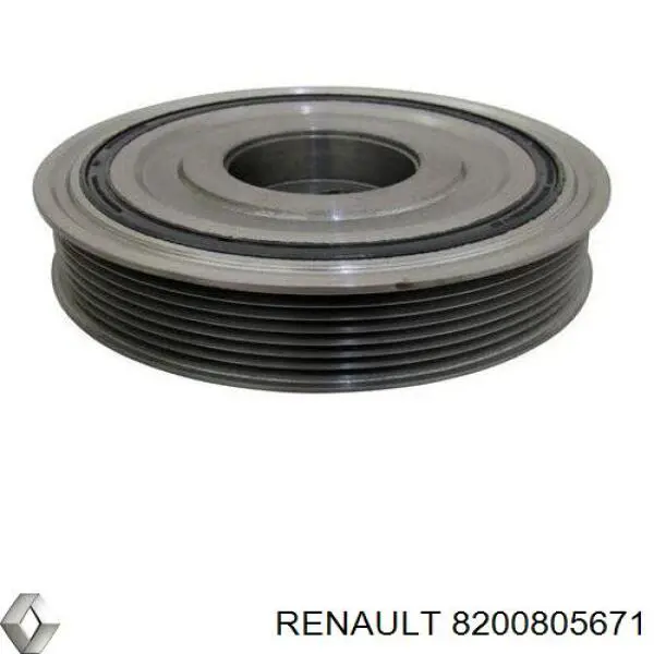 Купить 8200805671 Renault (RVI) Шкив-демпфер коленвала