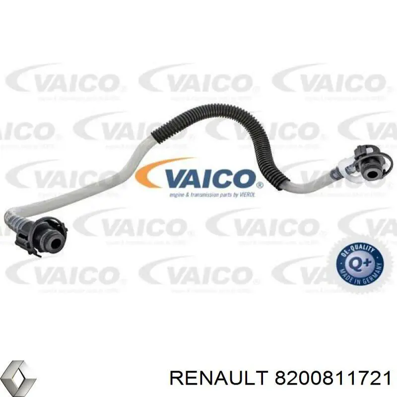 Tubo de combustível, desde o filtro até a bomba para Renault Kangoo (FW0)