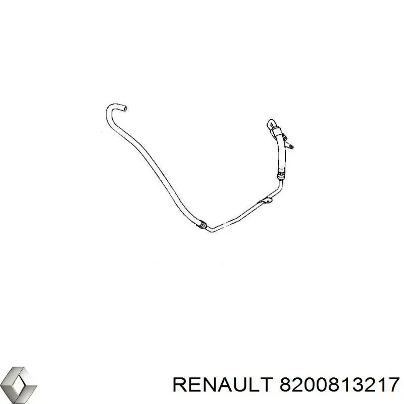 Шланг ГУР высокого давления ST8200849632 SAT